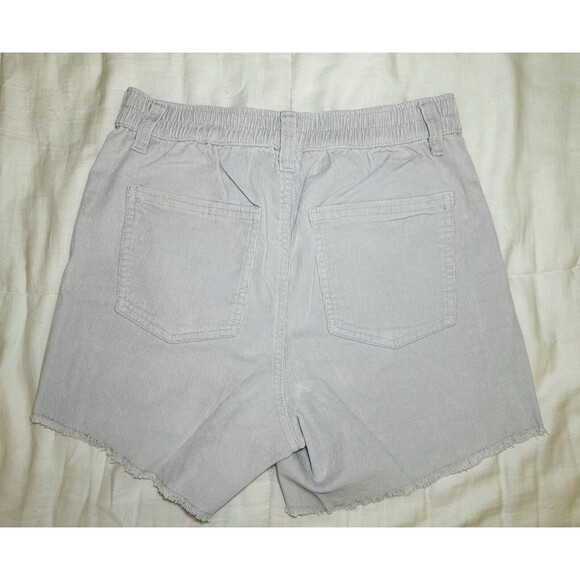 AERIE Lightweight‎ Thin Gray Corduroy Cut Off Shorts SIZE XS NWT - Picture 2 of 8